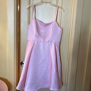 Formal/cocktail/prom/bridesmaid fit&flair knee length elegant satin